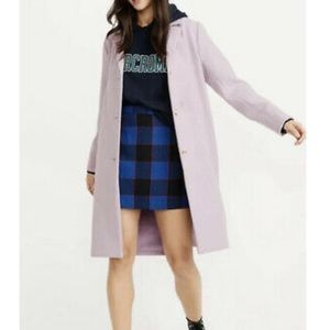 Light Purple Abercrombie Wool-Blend Dad Coat